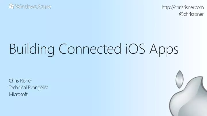 building connected io s apps