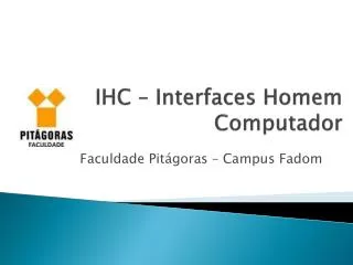 ihc interfaces homem computador