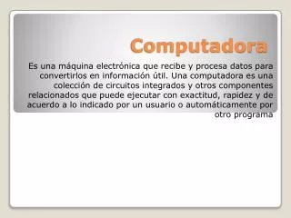 computadora