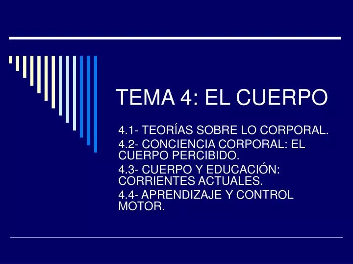 tema 4 el cuerpo