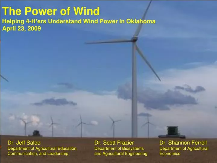 the power of wind helping 4 h ers understand wind power in oklahoma april 23 2009