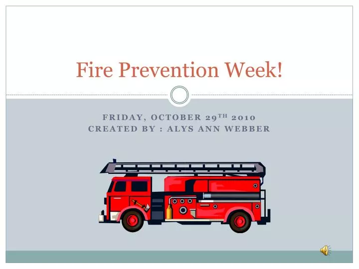 fire prevention week