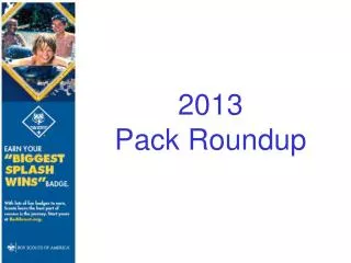 2013 Pack Roundup