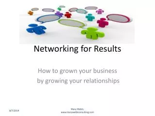 networking for results