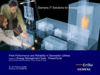 Siemens IT Solutions for Energy
