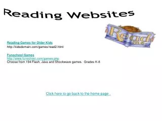 Reading Games for Older Kids kidsdomain/games/read2.html