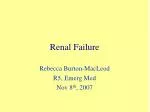 Renal Failure - slide 1
