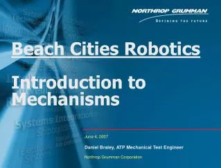 Beach Cities Robotics Introduction to Mechanisms