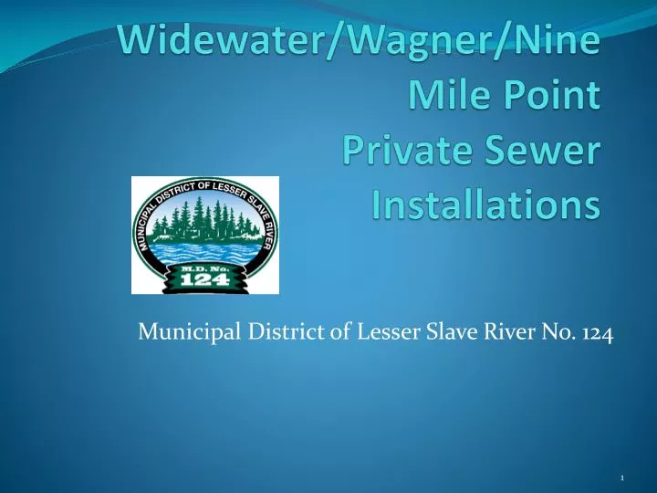 widewater wagner nine mile point private sewer installations