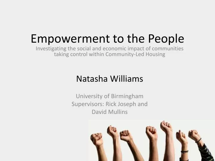 empowerment to the people