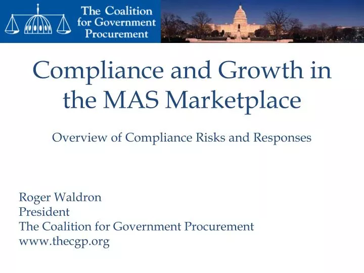 compliance and growth in the mas marketplace overview of compliance risks and responses