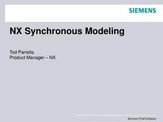 NX Synchronous Modeling