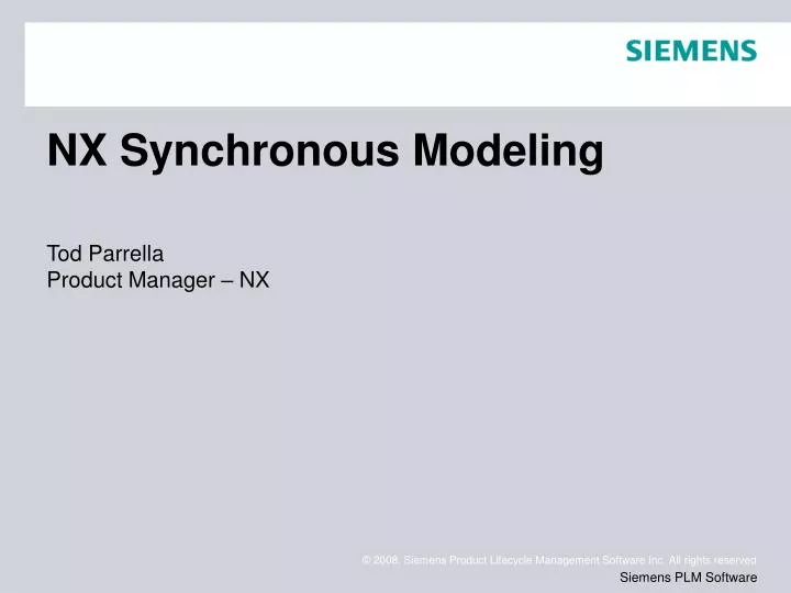 nx synchronous modeling