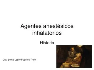 agentes anest sicos inhalatorios