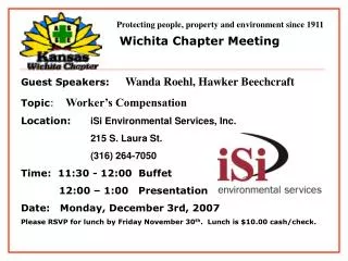 Wichita Chapter Meeting
