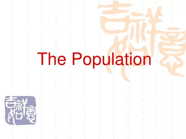 the population