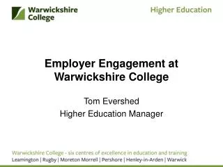 Employer Engagement at Warwickshire College