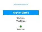 Mastering Circle Geometry: Essential Non-Calculator Strategies for Higher Maths - slide 1