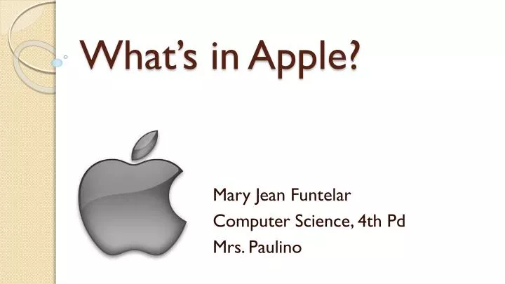 what s in apple