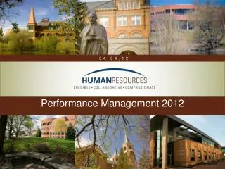 Performance Management 2012