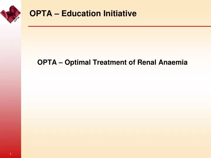 opta education initiative