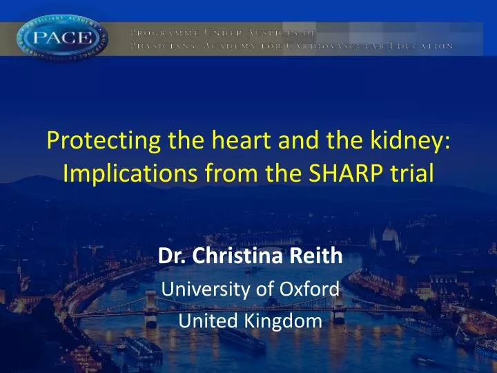 protecting the heart and the kidney implications from the sharp trial