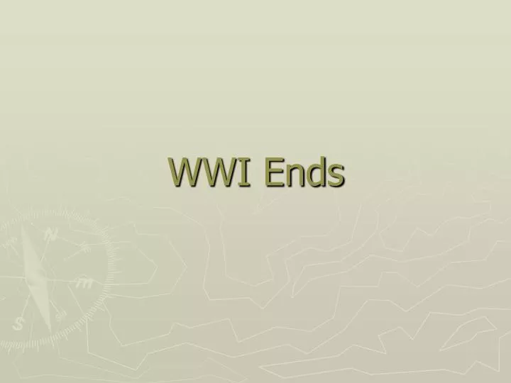 wwi ends