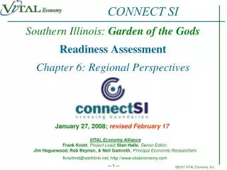 Southern Illinois: Garden of the Gods Readiness Assessment Chapter 6: Regional Perspectives