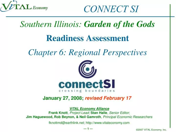 southern illinois garden of the gods readiness assessment chapter 6 regional perspectives