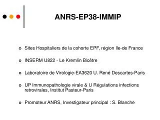 anrs ep38 immip