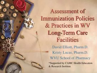 Assessment of Immunization Policies &amp; Practices in WV Long-Term Care Facilities