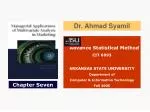 Advanced Statistical Methods: Discriminant and Canonical Analysis - slide 1