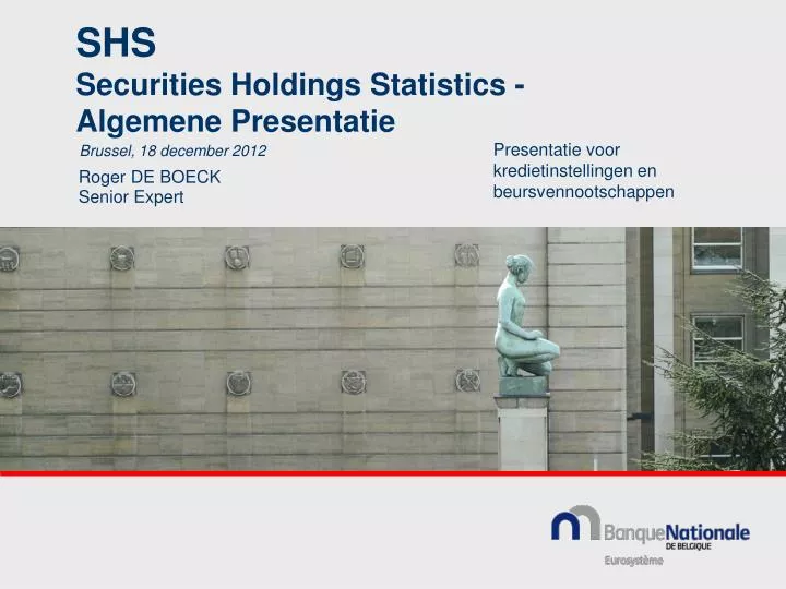 shs securities holdings statistics algemene presentatie
