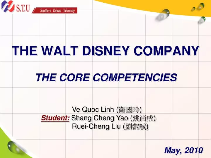 the walt disney company the core competencies
