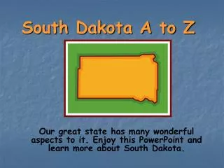 South Dakota A to Z