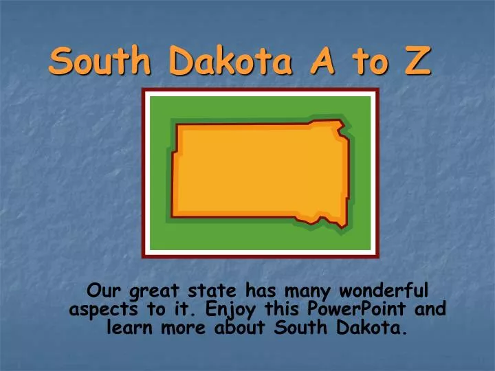 south dakota a to z