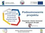Podsumowanie projektu - slide 1
