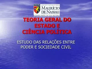 teoria geral do estado e ci ncia pol tica