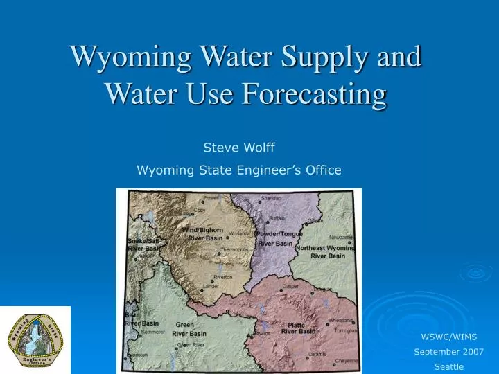 wyoming water supply and water use forecasting