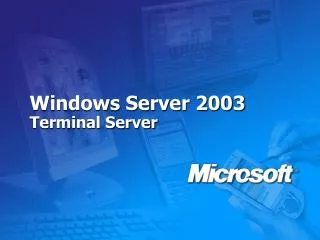 Windows Server 2003 Terminal Server