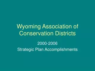 Wyoming Association of Conservation Districts