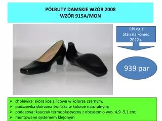 p buty damskie wz r 2008 wz r 915a mon