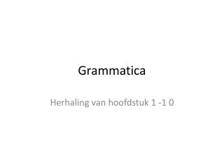 grammatica