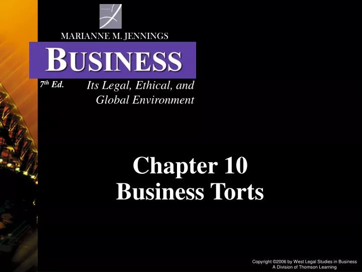 chapter 10 business torts