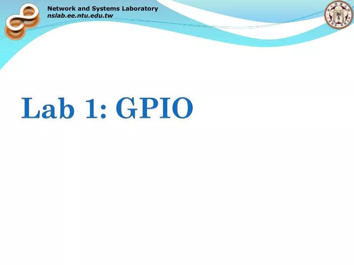 lab 1 gpio