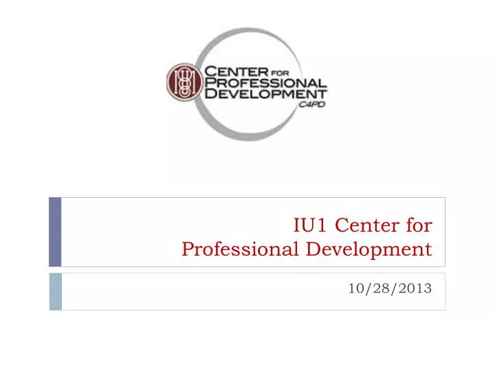 iu1 center for professional development