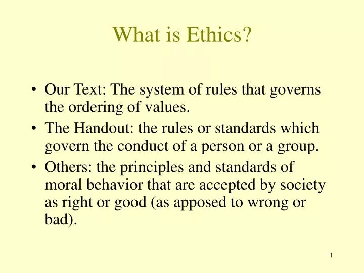what is ethics
