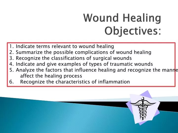 wound healing objectives