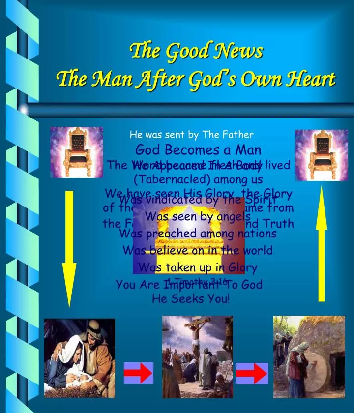 the good news the man after god s own heart