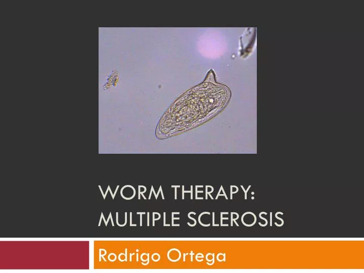 worm therapy multiple sclerosis